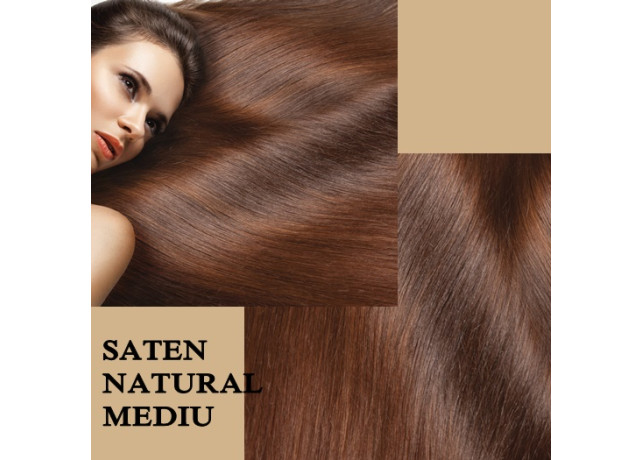 Clip-on Deluxe Saten Natural Mediu Clip-on Deluxe Saten Natural Mediu