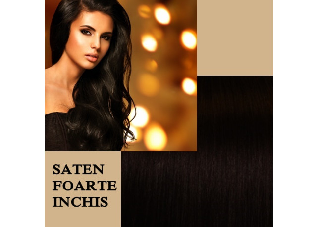 Clip-On Deluxe Saten Foarte Inchis Clip-On Deluxe Saten Foarte Inchis
