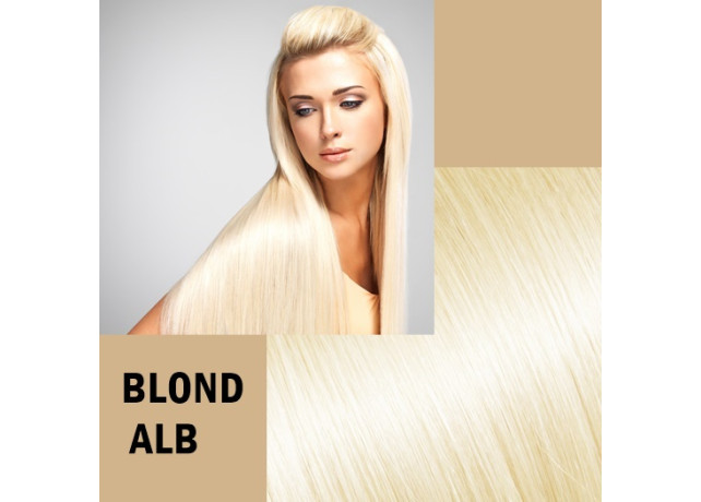 Cozi de Par Deluxe Blond Alb Cozi de Par Deluxe Blond Alb