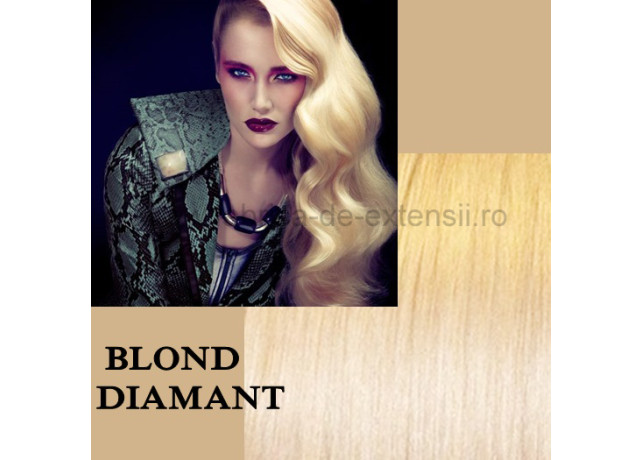 Extensii Front Lace (Semiperuca) DeLuxe Blond Diamant